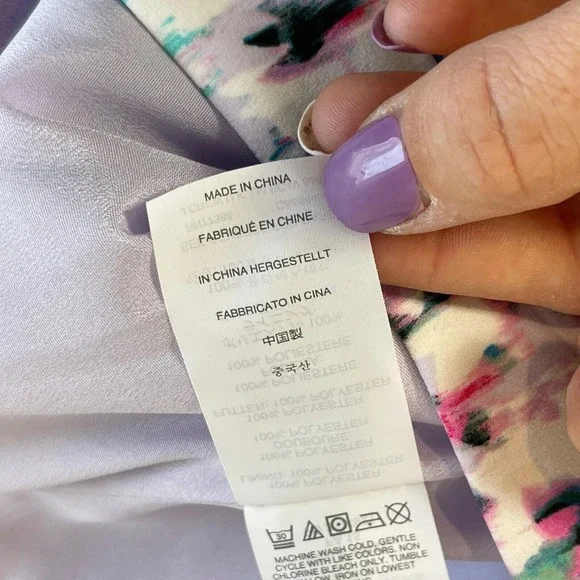 J.CREW Two Tier Pleated Skater Mini Skirt Womens Size 2 Watercolor Zip E0987 - Picture 6 of 10